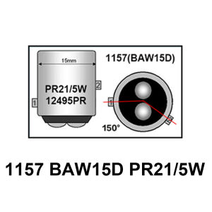 BMTxms 2x 6000K White Canbus 1157 BAY15D P21/5W BAW15D PR21/5W BAZ15D P21/4W LED Car Moto Reverse DRL Light Backup Day Lamp Bulb
