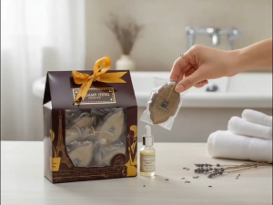 สบู่มาดามเฮง สบู่อโรม่ากาแฟ รูปใบไม้ Coffee Soap 80g x 6 ก้อน (แพ็ค)