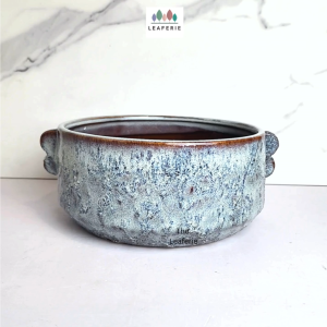 The Leaferie Indie Shallow Flowerpot . flowerpots . flower pot . plant pots . planter . planters