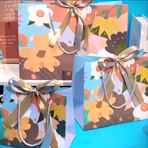 Holiday Gift Bags High Quality Paper Bag for All Occasions Card Board Paper Bags for Souvenirs (ribbon NOT INCLUDED!)