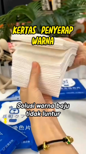 DFANCCIE Kertas Penyerap Warna Cucian Anti Luntur Noda Kotoran Mesin Cuci