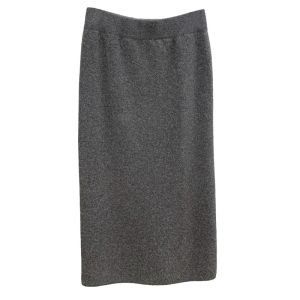 Wool Knitting Skirt Womens Fall and Winter High Waist Straight-leg Slim Looking Small Package Hip Skirt Split Cashmere One-Step Skirt