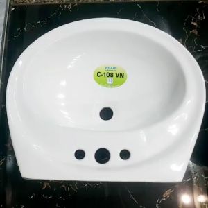 Lavabo Treo Tường Nhỏ Gọn 3 Lỗ 1 Lỗ Đa Dạng Kích Thước Kèm Giá Treo Đầy Đủ