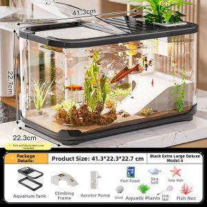 MLZH | Decorative Aquarium Transparent Covered 1 Unit