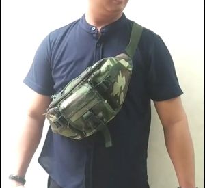 Tas Selempang Pria Tactical Army Waistbag Cowok Tas Pinggang Tentara Loreng Soren