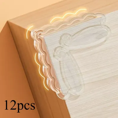 12pcs Multi-Purpose Anti-Collision Safety Protectors for Home Office - Fits Refrigerator Glass Coffee Tables Bed Corner