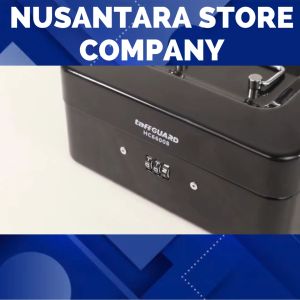 COD TaffGUARD Kotak Brankas penyimpanan uang dan sertifikat Dokumen Password Lock 20x16x9CM HC66008