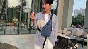 [HCM] Túi bao tử nam nữ đeo hông đeo chéo nhiều ngăn riêng biệt vải Canvat chống nước nhẹ bền đẹp-GL314