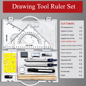 Student Drawing Tool Set for School Learning Drawing Measurement Engineering Machinery Art Architecture Design Drafting Supplies