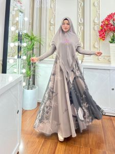 (20) ALLAWIYAH BAMBO  Baju Dresd Gamis Syari Muslimah Bambo Series 1 By Allawiyah Syari.
