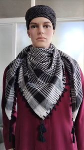 Dejubah - SORBAN tactical timbul dewasa & anak laki laki arab palestin warna hitam putih