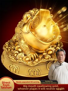 WEIZHEN | Money Attracting Golden Toad Statue