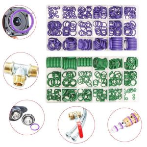 270Pcs 18 Sizes Universal Car Air Conditioning O Rings Car Auto Repair Tools Rubber Air Conditioning Refrigerant Ring Set