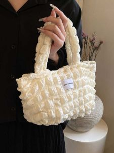  Ins Style Japanese Bucket Bag with Large Capacity Canvas Material Soft Tote for Young Women Ideal for Casual Work Commute