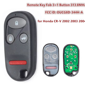 KEYECU OUCG8D-344H-A 313.8MHz 4 Button Car Key Smart Remote Key Fob for Honda Accord Acura TL 2000 2001 2002