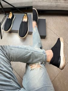 Mens Summer 2025 Ice Silk Canvas Shoes Breathable Anti-Odor Slip-On Sports Casual Driving Loafers round Toe Low Heel