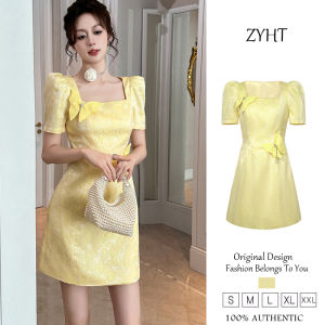 ZYHT womens dress yellow dress A-shape dress polyester dress work dresses luxury dresses wedding dresses attendance dresses party dresses evening dresses 15393