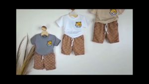 Baju Setelan Anak Cowo LEOPARD 1-4 Tahun Enziokids Berkualitas