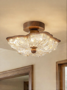 FANCY LAMP CLUB | Elegant Eye-Protecting Floral Ceiling Light