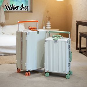 WalkerShop Wide Handle Luggage 28 Inch Travel Suitcase Anti Drop Password Box for Men And Women New Style Spring 2025