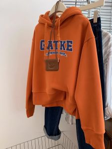 Trendy Oversized Hoodie Womens Spring Autumn Fashionable Design Unique Casual Comfortable Korean Style Long Sleeve Sweatshirt