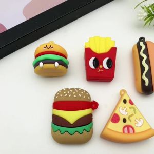 5pcs PVC Plastic Simulation Food Pendants Mixed Style Pattern Colorful Charms For DIY Bracelet Necklace Keychain Making Supplies