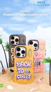 Rock Inshare Graffiti Art Hiqh Quality Print Colorful Drop Protection Case for iPhone 15 Pro Max 6.7 15 Pro 6.1 Casing