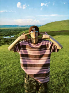 Summer Mens Cotton Color Block Stripe T-Shirt