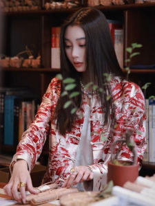 DANTING | New Style Red Chinese Jacket Female