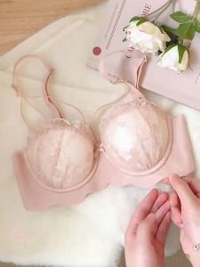 Lavender.thai ชุดชั้นในลูกไม้ เซ็กซี่ สำหรับผู้หญิง มีคุณภาพดี ไร้โครง ฟองน้ำบาง #B07