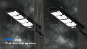 Solar Street Lights Outdoor Waterproof  3 Modes Motion Sensor Remote Control   Yard Garage Barn