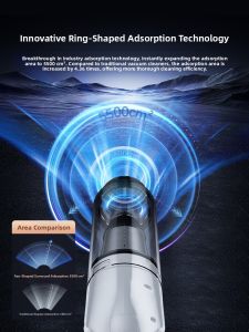 HELLOLEIBOO | Car Vacuum Cleaner Handheld High Suction Miniature Wireless Powerful Mini Car Interior Two-way Use Automobile Dust Collector