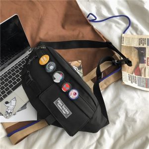 Chest Bag Mens Fashion Messenger Bag Mens Trendy Japanese Ins New Shoulder Bag Mens Shoulder Bag Stylish Fashion Waist Bag