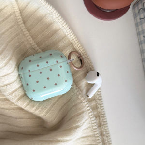 Mint Wave Green Polka Dot AirPods pro 3 Protective Case AirPods 4 Shell Active Noise Reduction Apple 3rd Gen Bluetooth Earphone Cover