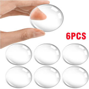 Door Knob Wall Shield Clear Soft Rubber Door Stopper Door Handle Bumper Mute Stickers Wall Protector Muffler Pad Protective Plug