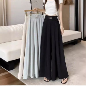 กางเกงขายาวผ้าชีฟองไหมน้ำแข็งเอวสูง ทรงหลวม ทรงเข้ารูป ทรงหลวม ทรงเข้ารูป กางเกงขายาว ทรงเข้ารูป ทรงเข้ารูป