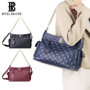 (จัดส่งท้องถิ่น) Royal Bagger กระเป๋าสะพายข้างผ้าหนังวัวแท้กระเป๋าถือโท้ทความจุมากกระเป๋าเงินสำหรับผู้หญิงสะพายไหล่โซ่3270