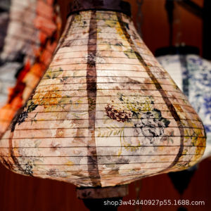 Inverted Traditional Silk Lantern Waterproof
