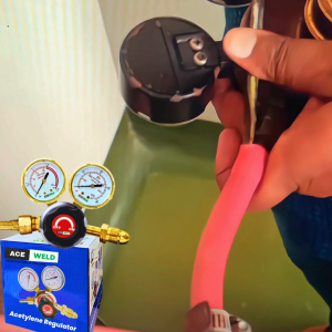 Acetylene Regulator | Acetylene Meter | Kepala Gas Acetylene | Twin Hose Pressure Meter| Heavy Duty Tahan Lasak Bengkel