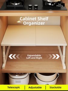 evesigar | Extendable Multi-level Kitchen Shelf Organizer