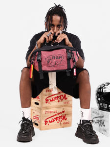 Rough Enough American Fashion Mens Outdoor Sports Waterproof Motorcycle Riding Crossbody Chest Bag Leisure Handbag