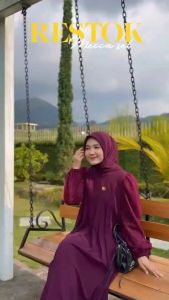 Gamis Muslim Wanita Dewasa Bahan Ceruty Babydoll Mix Tile Gliter Sparkling Ukuran Jumbo // Gamis Jumbo LD 120 // Gamis Jumbo LD 130 // Gamis Jumbo LD 140 // Gamis Jumbo Up To BB 120KG // Gamis Lebaran 2025 Viral Warna Burgundy