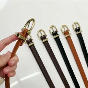 【Spot】Retro Belt Simple And Versatile Thin Belt Korean Jeans Belt Womens Decorative Belt Non-Porous Belt Tali Pinggang
