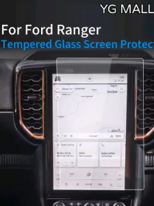 Tempered Glass Screen Protector for Next Gen Ford Ranger Everest Raptor 2023-2026 10.1inch 12inch Everest Sport Ford Titanium Trend Limited Ranger WildTrak Raptor XL XLS XLT