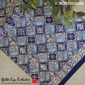 Kain Batik Cap Garutan 2 Series - Motif Kawung Kombi Series - Batik Cap (Bukan Batik Print) - Fashion Batik Pria Wanita - Batik Kombinasi