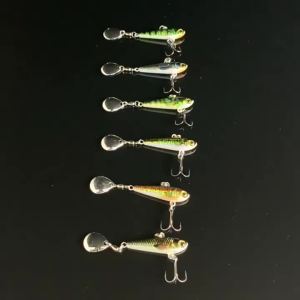 Mồi Câu Cá Giả Dạng Thìa Billings Metal Spinning Tail VIB In 3D Vảy Cá Mô Phỏng Sinh Học Rung Động Tầm Xa Dùng Cho Câu Cá Biển Sông Hồ.