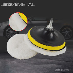 SEAMETAL 3/4/5/ Inches Car Polishing Disc Car Beauty Waxing Self-Adhesive Disc Wool Sponge Pad Auto Polisher Sponges Discs