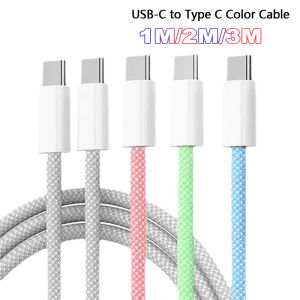 Type C to Type C Multi Color Cable PD Fast Charging Data Cable For phone15 15Pro Huawei Samsung Xiaomi Android Type C Data Line