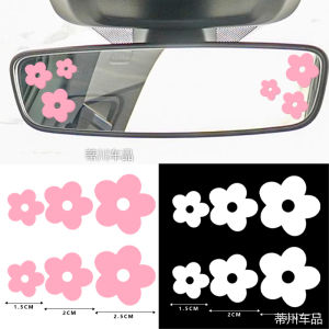 Car Interior Decoration Stickers: 6PCS Flower Design - Enhance Your Car's Interior with Women's Style Decals