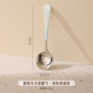 Long Handle Food Grade 304 Stainless Steel Spoon Baby Feeding Spoon Kitchen Use Soup Spoon Watermelon Spoon Child Eating Spoon